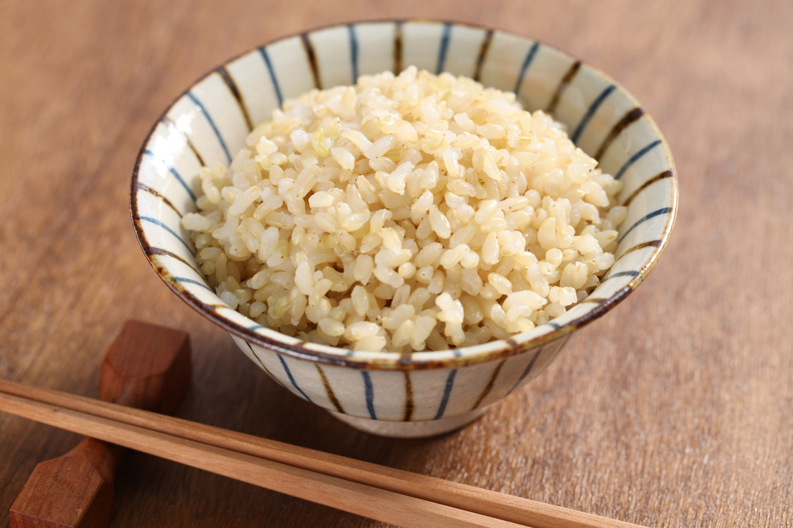 boiled brown rice